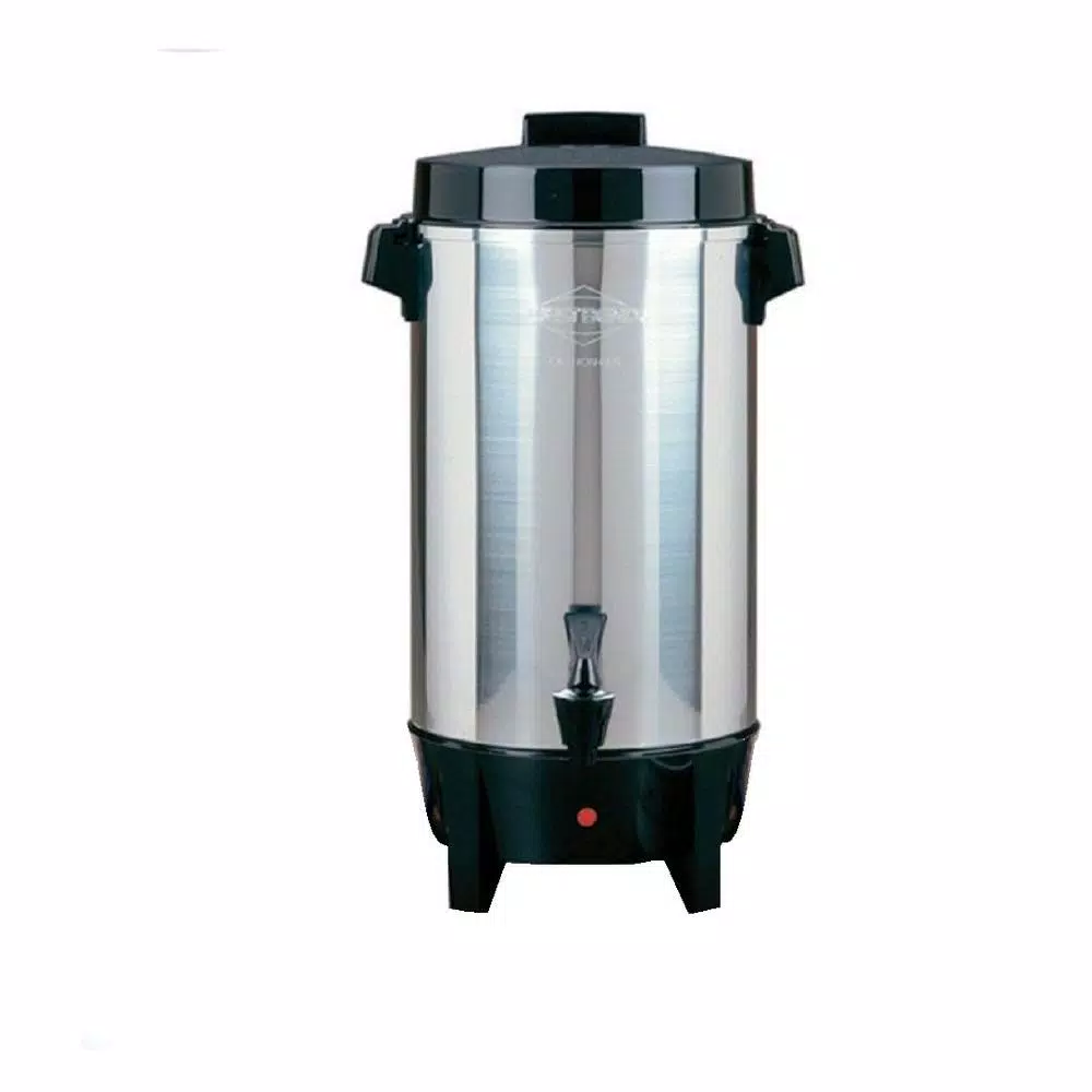 Coffee Makers West Bend 30-Cup Polished Aluminum Silver With Quick Brewing Coffee Urn With Automatic Temperature Control Large Capacity 3 Coffee Makers West Bend 30-Cup Polished Aluminum Silver With Quick Brewing Coffee Urn With Automatic Temperature Control Large Capacity