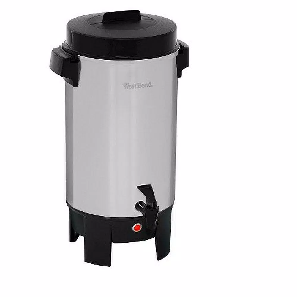 Coffee Makers West Bend 30-Cup Polished Aluminum Silver With Quick Brewing Coffee Urn With Automatic Temperature Control Large Capacity 4 Coffee Makers West Bend 30-Cup Polished Aluminum Silver With Quick Brewing Coffee Urn With Automatic Temperature Control Large Capacity - Image 2