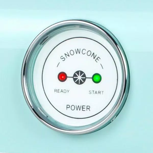 Dessert Makers Nostalgia 30 W Aqua Blue Snow Cone Maker With Retro Design 6 Dessert Makers Nostalgia 30 W Aqua Blue Snow Cone Maker With Retro Design - Image 4