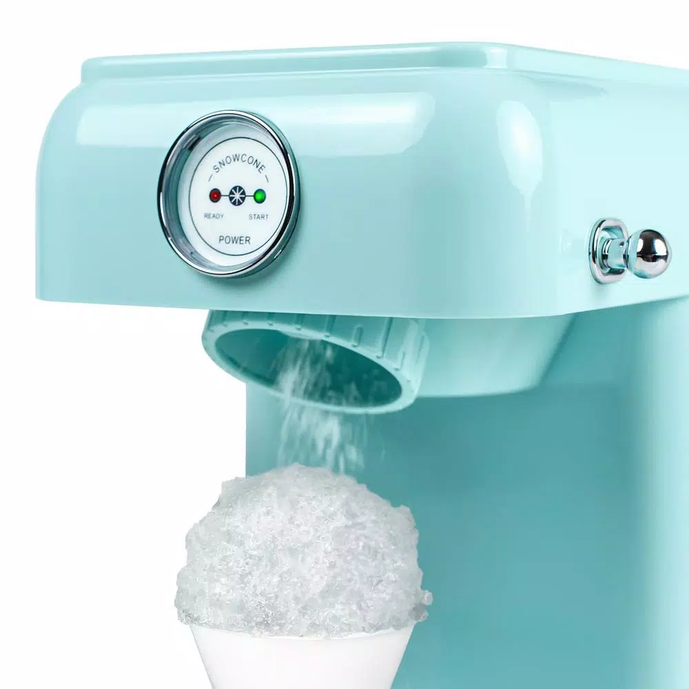 Dessert Makers Nostalgia 30 W Aqua Blue Snow Cone Maker With Retro Design 4 Dessert Makers Nostalgia 30 W Aqua Blue Snow Cone Maker With Retro Design - Image 2