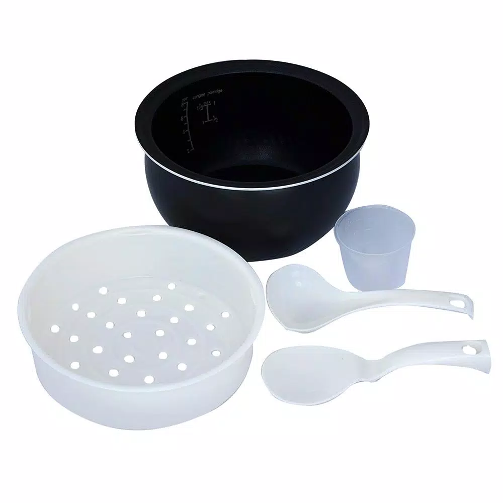 Cookers SPT 8-Cup Beige Rice Cooker With Steam Basket And Built-In Timer 7 Cookers SPT 8-Cup Beige Rice Cooker With Steam Basket And Built-In Timer - Image 5