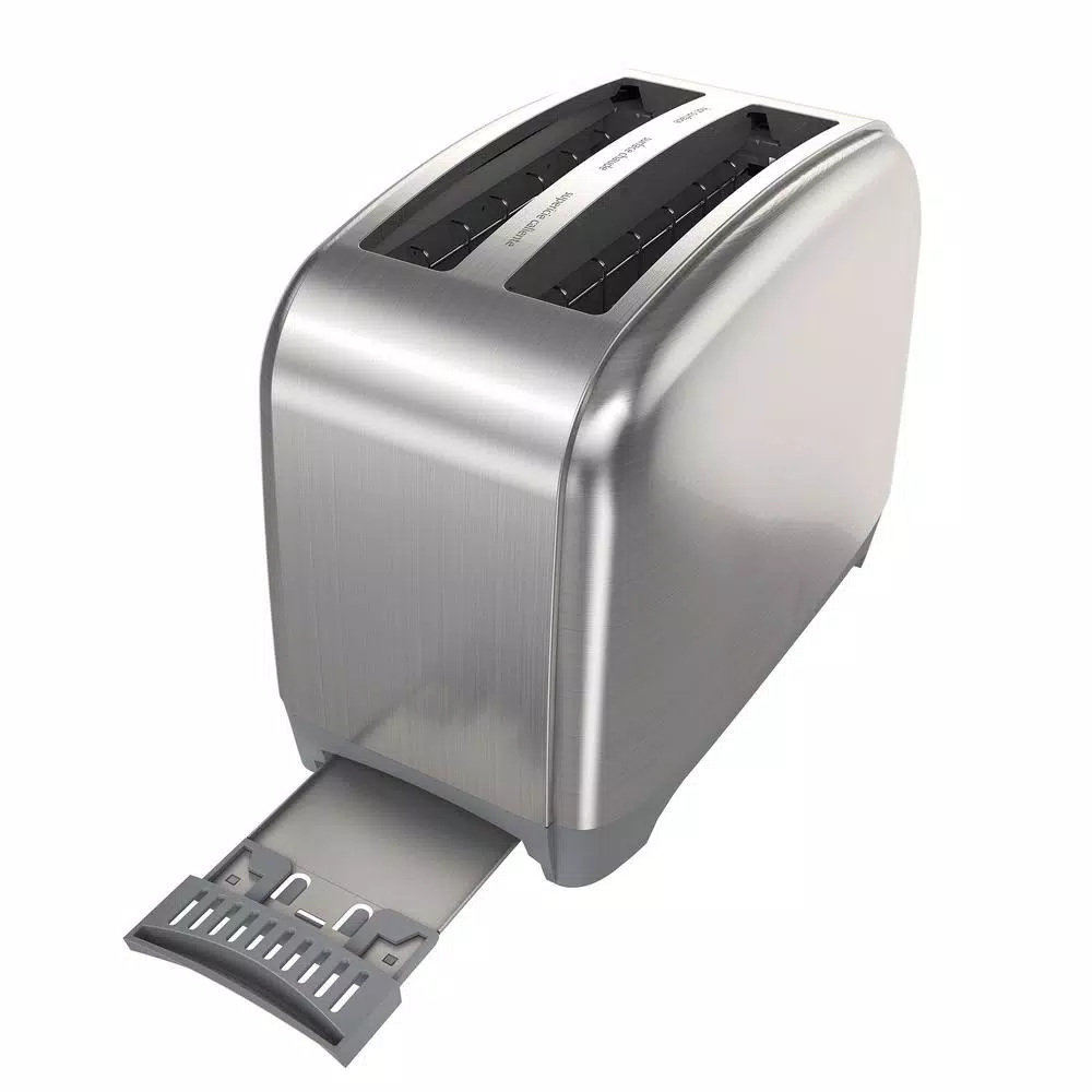 Toasters BLACK+DECKER 2-Slice Black And Stainless Steel Wide Slot Toaster With Crumb Tray 6 Toasters BLACK+DECKER 2-Slice Black And Stainless Steel Wide Slot Toaster With Crumb Tray - Image 4