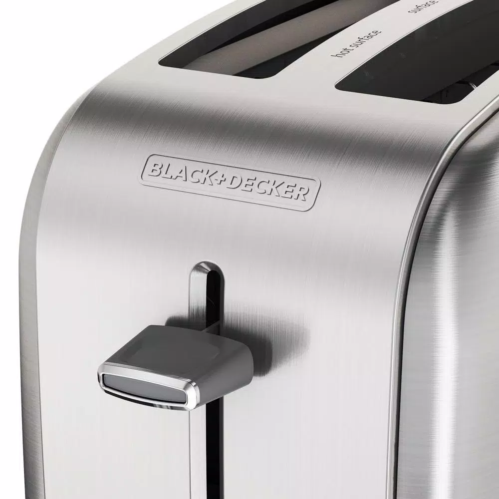Toasters BLACK+DECKER 2-Slice Black And Stainless Steel Wide Slot Toaster With Crumb Tray 7 Toasters BLACK+DECKER 2-Slice Black And Stainless Steel Wide Slot Toaster With Crumb Tray - Image 5