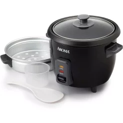 Cookers AROMA 6-Cup Black Rice Cooker With Removable Steam Tray 9 Cookers AROMA 6-Cup Black Rice Cooker With Removable Steam Tray -Dessert Makers Popular Store black aroma rice cookers arc 363 1ngb 4f 1000