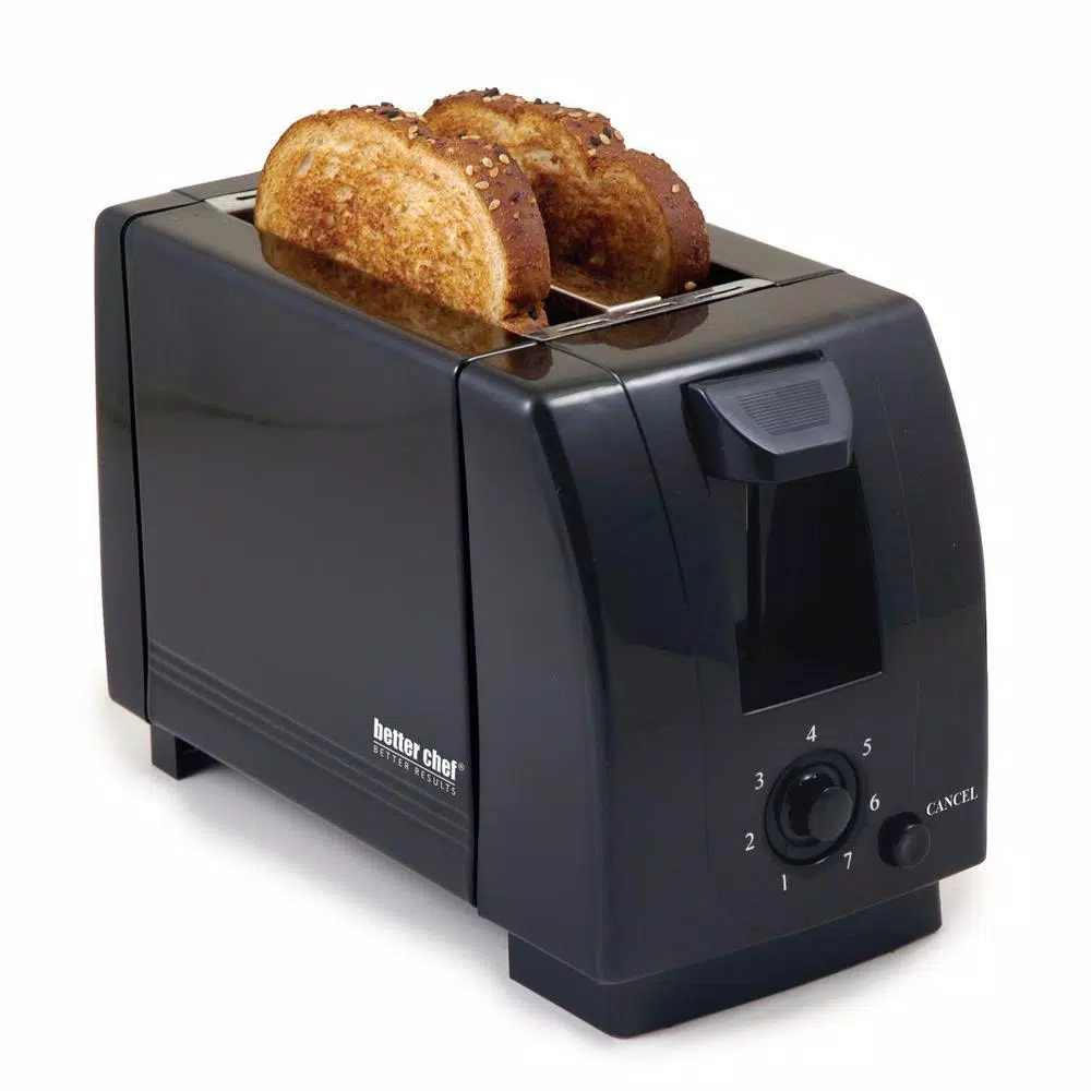 Toasters Better Chef 2-Slice Black Wide Slot Toaster 4 Toasters Better Chef 2-Slice Black Wide Slot Toaster - Image 2