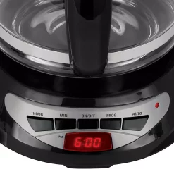 Coffee Makers BLACK+DECKER 12-Cup Programmable Black Drip Coffee Maker With Glass Carafe, Built-In Timer And Automatic Shut-Off -Dessert Makers Popular Store black black decker drip coffee makers dcm100b 44 1000