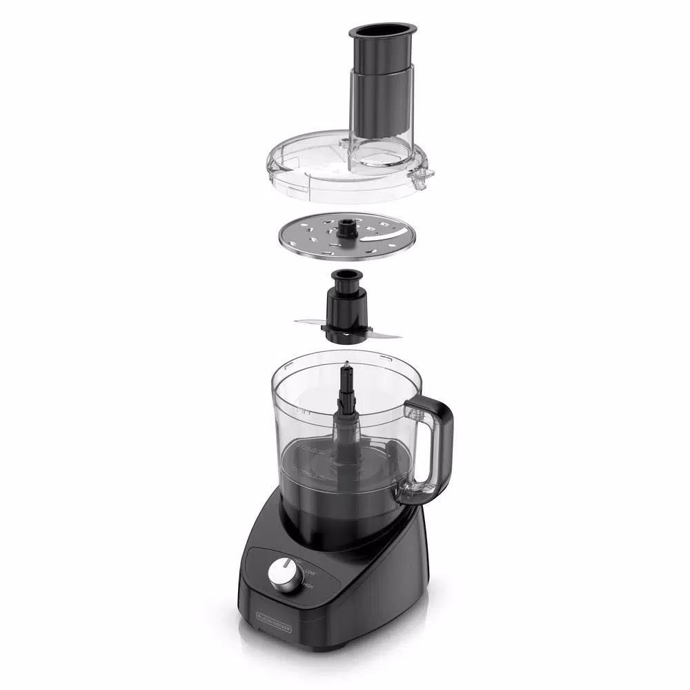Food Processing BLACK+DECKER 8-Cup 2-Speed Black Food Processor 4 Food Processing BLACK+DECKER 8-Cup 2-Speed Black Food Processor - Image 2