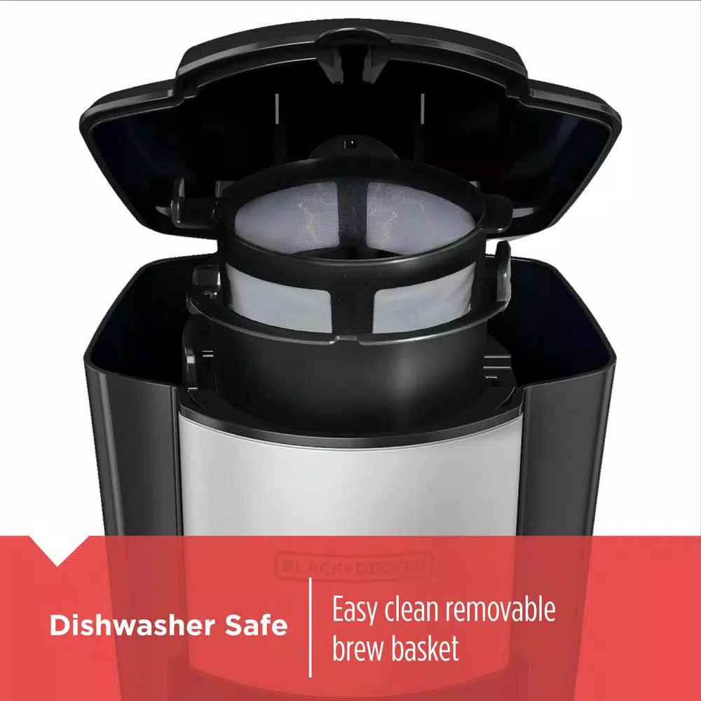 Coffee Makers BLACK+DECKER Black Single Serve Drip Coffee Maker With Travel Mug 6 Coffee Makers BLACK+DECKER Black Single Serve Drip Coffee Maker With Travel Mug - Image 4