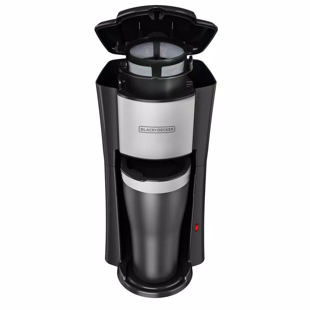 Coffee Makers BLACK+DECKER Black Single Serve Drip Coffee Maker With Travel Mug 4 Coffee Makers BLACK+DECKER Black Single Serve Drip Coffee Maker With Travel Mug - Image 2