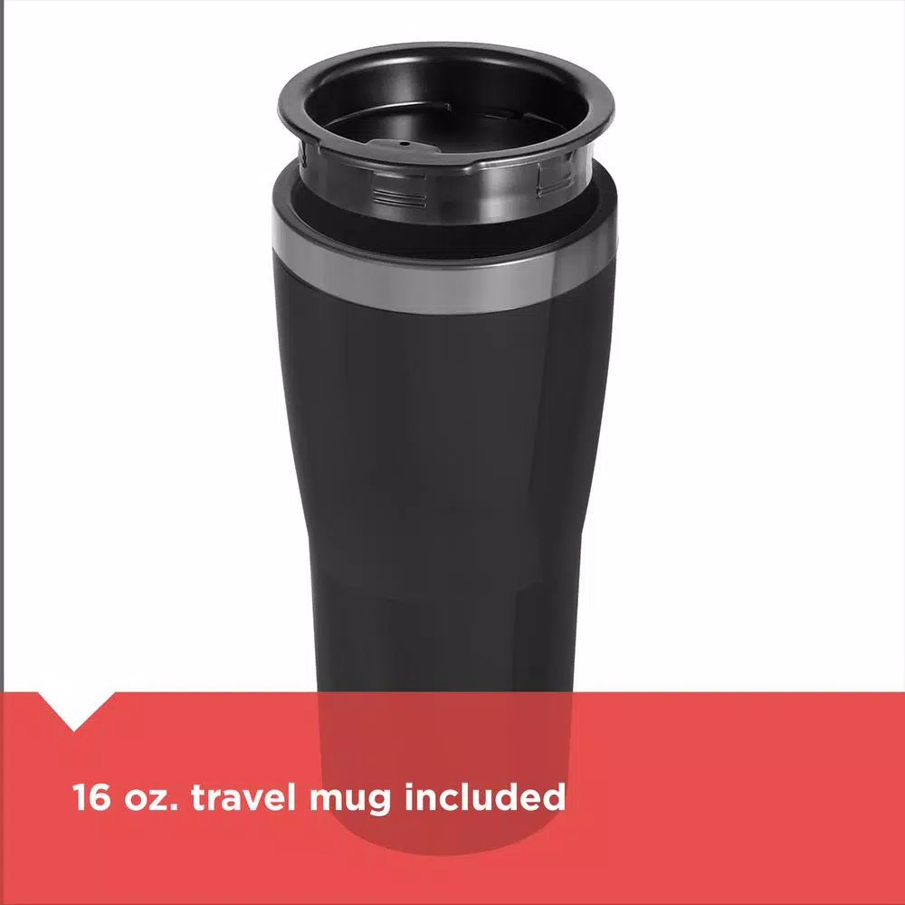 Coffee Makers BLACK+DECKER Black Single Serve Drip Coffee Maker With Travel Mug 9 Coffee Makers BLACK+DECKER Black Single Serve Drip Coffee Maker With Travel Mug - Image 7
