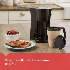 Coffee Makers BLACK+DECKER Brew’n Go Black Single Serve Coffee Maker With Travel Mug 13 Coffee Makers BLACK+DECKER Brew’n Go Black Single Serve Coffee Maker With Travel Mug -Dessert Makers Popular Store black black decker single serve coffee makers dcm18 44 1000
