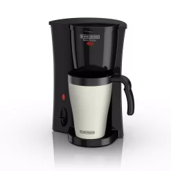 Coffee Makers BLACK+DECKER Brew’n Go Black Single Serve Coffee Maker With Travel Mug