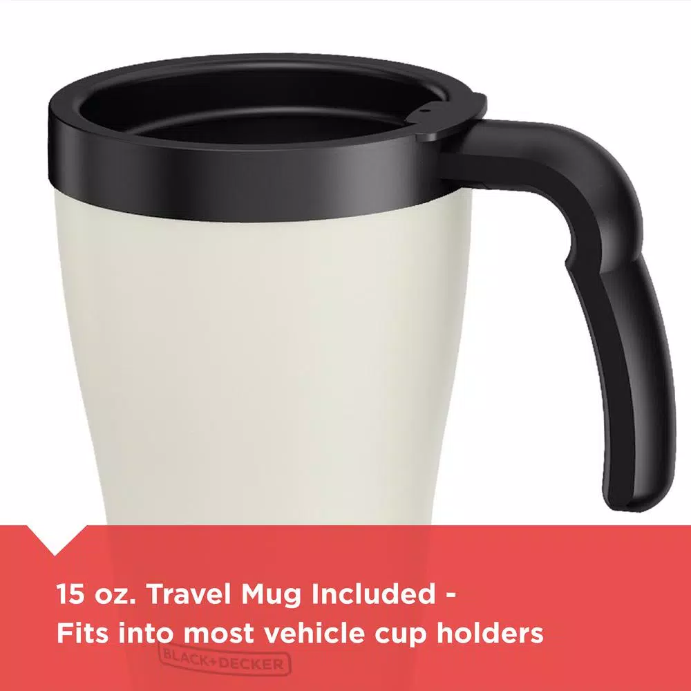 Coffee Makers BLACK+DECKER Brew’n Go Black Single Serve Coffee Maker With Travel Mug 8 Coffee Makers BLACK+DECKER Brew’n Go Black Single Serve Coffee Maker With Travel Mug - Image 6