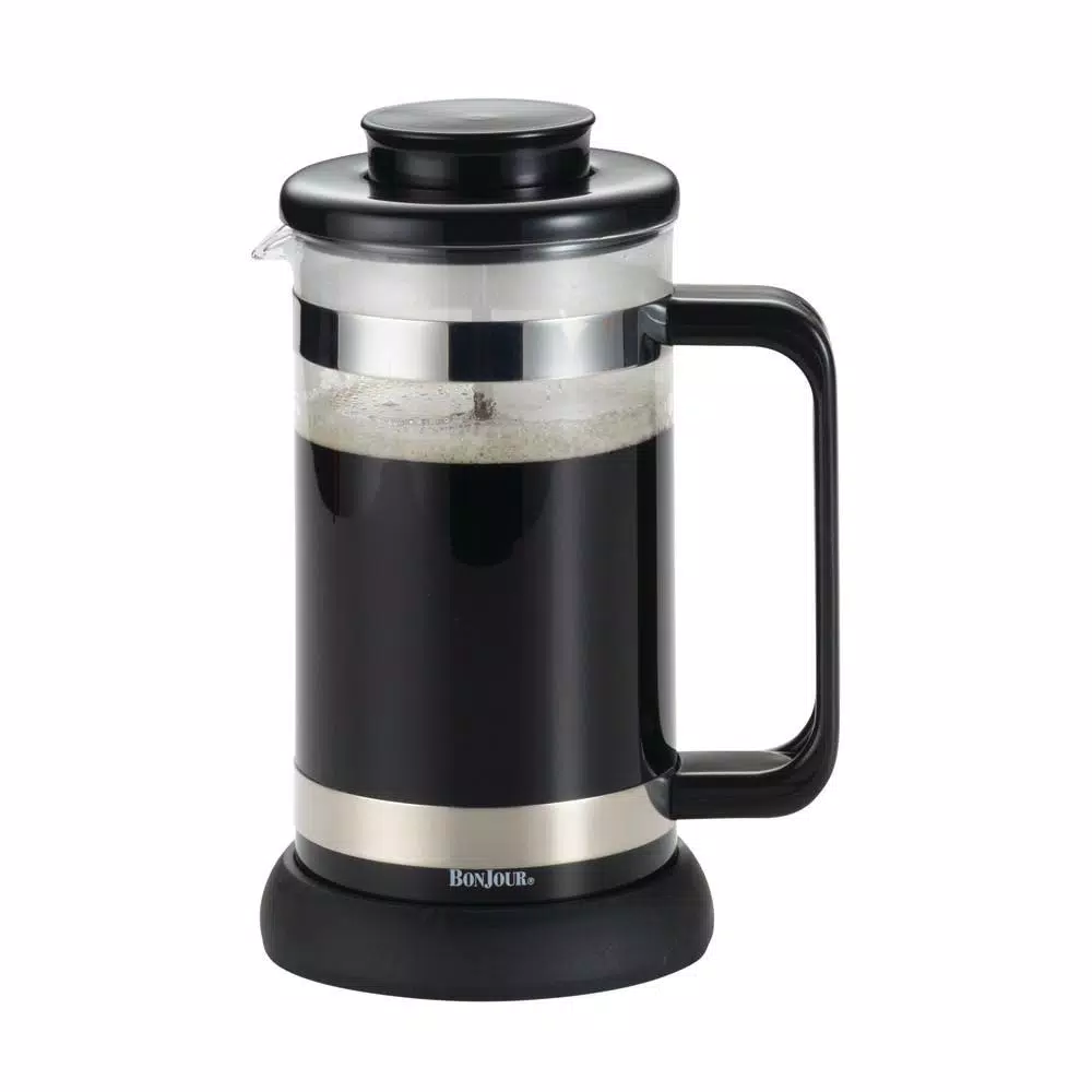 Coffee Makers BonJour Riviera 8-Cup French Press In Black 6 Coffee Makers BonJour Riviera 8-Cup French Press In Black - Image 4
