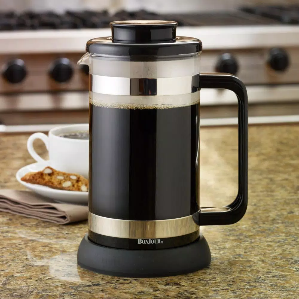 Coffee Makers BonJour Riviera 8-Cup French Press In Black 10 Coffee Makers BonJour Riviera 8-Cup French Press In Black - Image 8