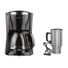 Coffee Makers Brentwood Appliances 12-Cup Black Coffee Maker With 16 Oz. Stainless Steel Heated Travel Mug And 12-Volt Car Adapter -Dessert Makers Popular Store black brentwood appliances drip coffee makers 843631123188 64 1000