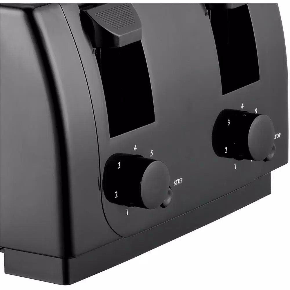 Toasters Brentwood Appliances 4-Slice Black Toaster With Cool-Touch Exterior 5 Toasters Brentwood Appliances 4-Slice Black Toaster With Cool-Touch Exterior - Image 3