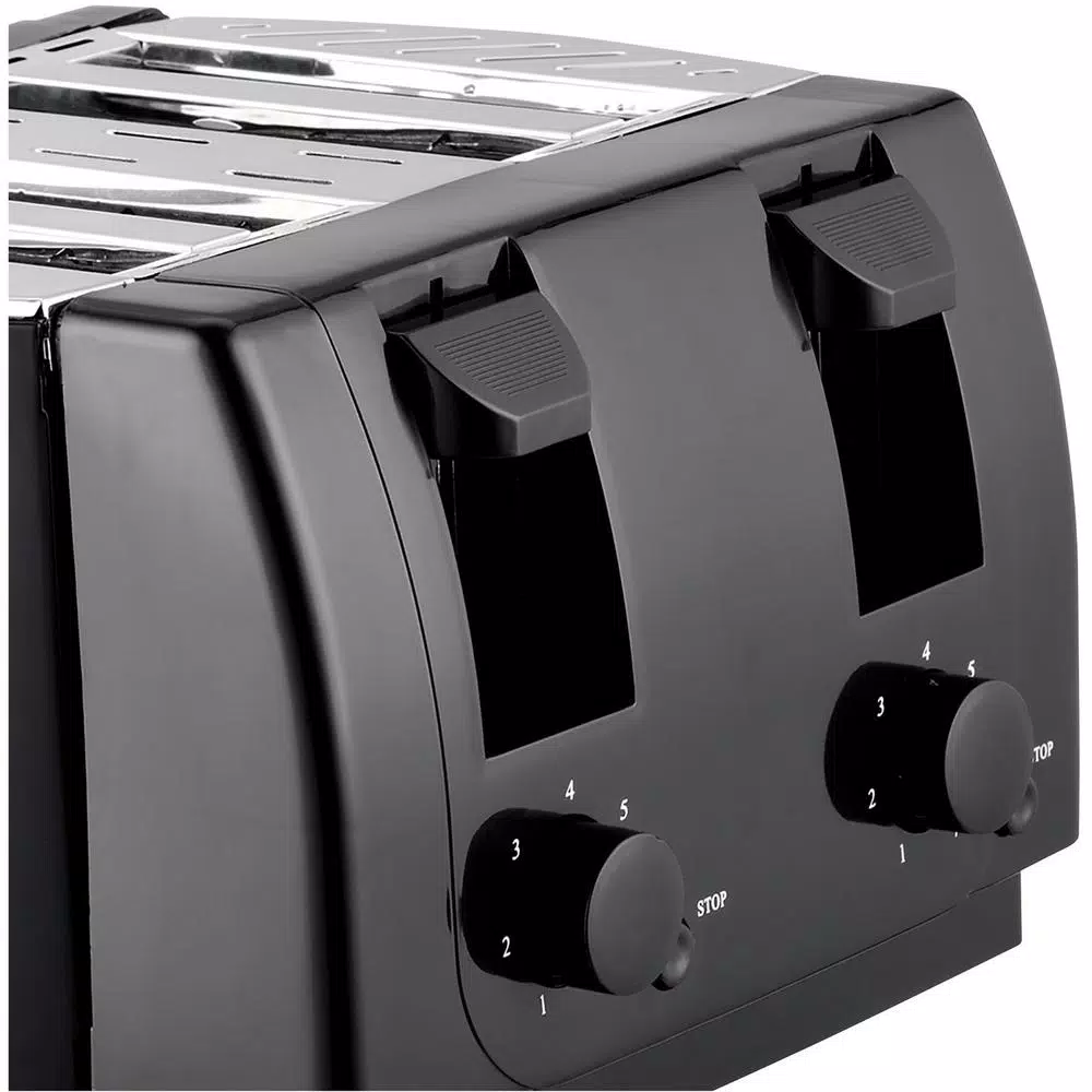 Toasters Brentwood Appliances 4-Slice Black Toaster With Cool-Touch Exterior 4 Toasters Brentwood Appliances 4-Slice Black Toaster With Cool-Touch Exterior - Image 2