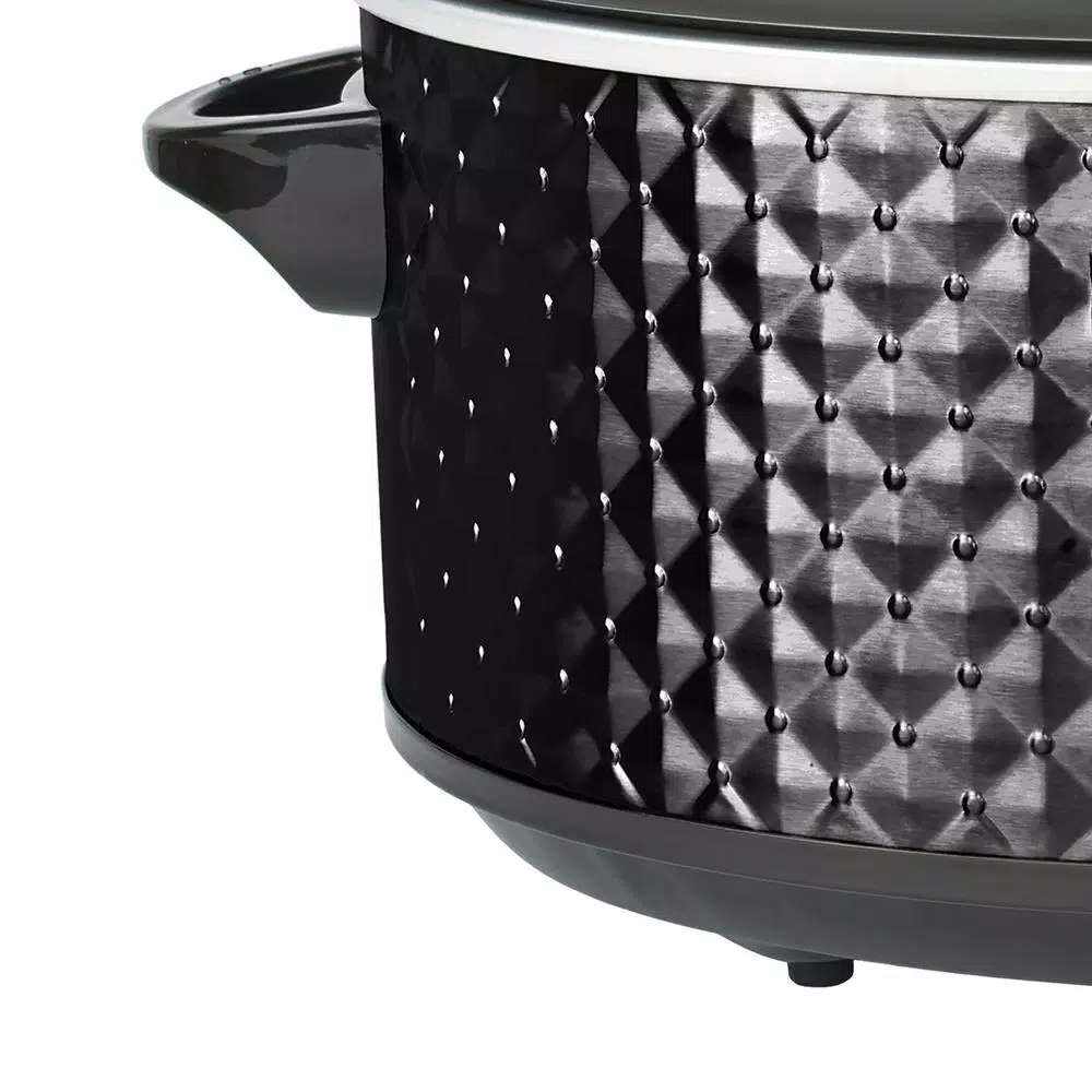 Cookers Brentwood Appliances Diamond 7 Qt. Black Slow Cooker With Tempered Glass Lid 7 Cookers Brentwood Appliances Diamond 7 Qt. Black Slow Cooker With Tempered Glass Lid - Image 5
