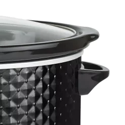 Cookers Brentwood Appliances Diamond 7 Qt. Black Slow Cooker With Tempered Glass Lid 11 Cookers Brentwood Appliances Diamond 7 Qt. Black Slow Cooker With Tempered Glass Lid -Dessert Makers Popular Store black brentwood appliances slow cookers sc 157bk 4f 1000