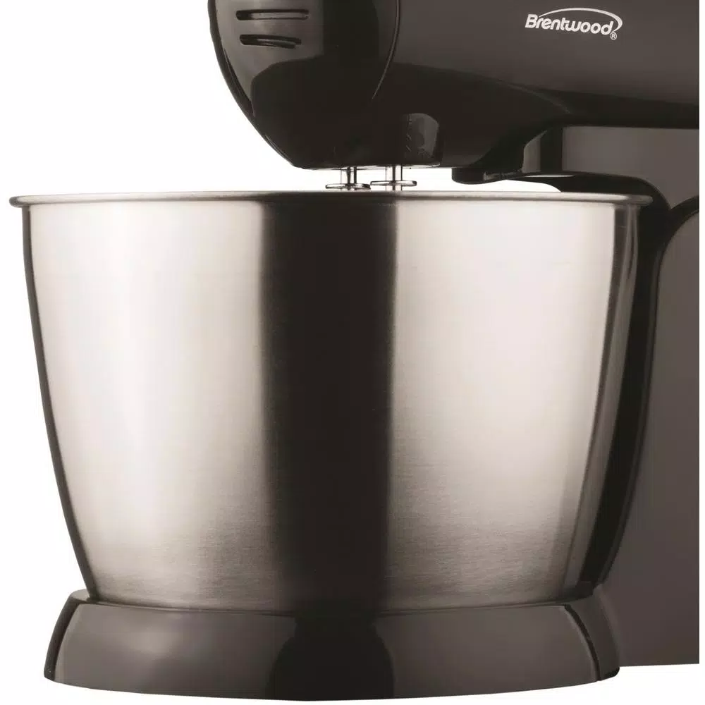 Mixers Brentwood Appliances 3 Qt. 5-Speed Black Electric Stand Mixer With Bowl And 5-Speed Black Electric Hand Mixer 5 Mixers Brentwood Appliances 3 Qt. 5-Speed Black Electric Stand Mixer With Bowl And 5-Speed Black Electric Hand Mixer - Image 3