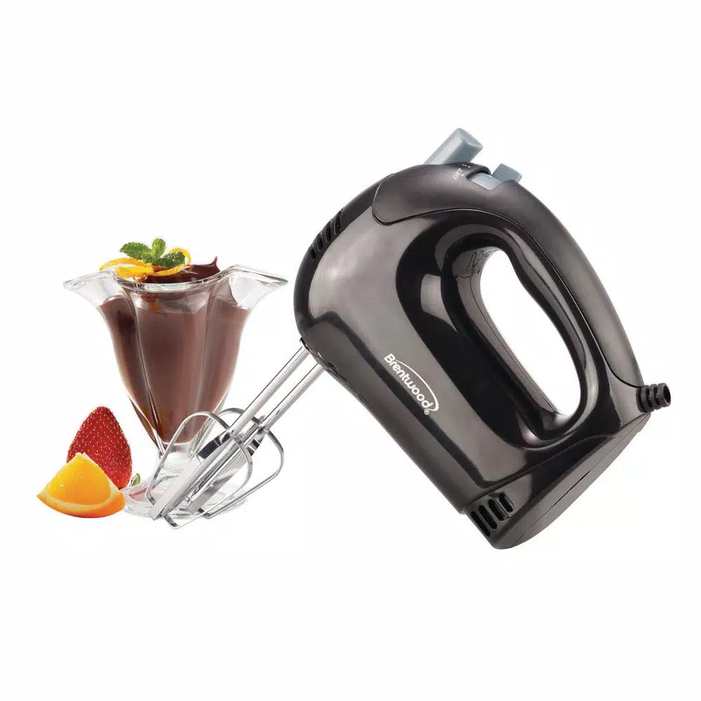 Mixers Brentwood Appliances 3 Qt. 5-Speed Black Electric Stand Mixer With Bowl And 5-Speed Black Electric Hand Mixer 4 Mixers Brentwood Appliances 3 Qt. 5-Speed Black Electric Stand Mixer With Bowl And 5-Speed Black Electric Hand Mixer - Image 2
