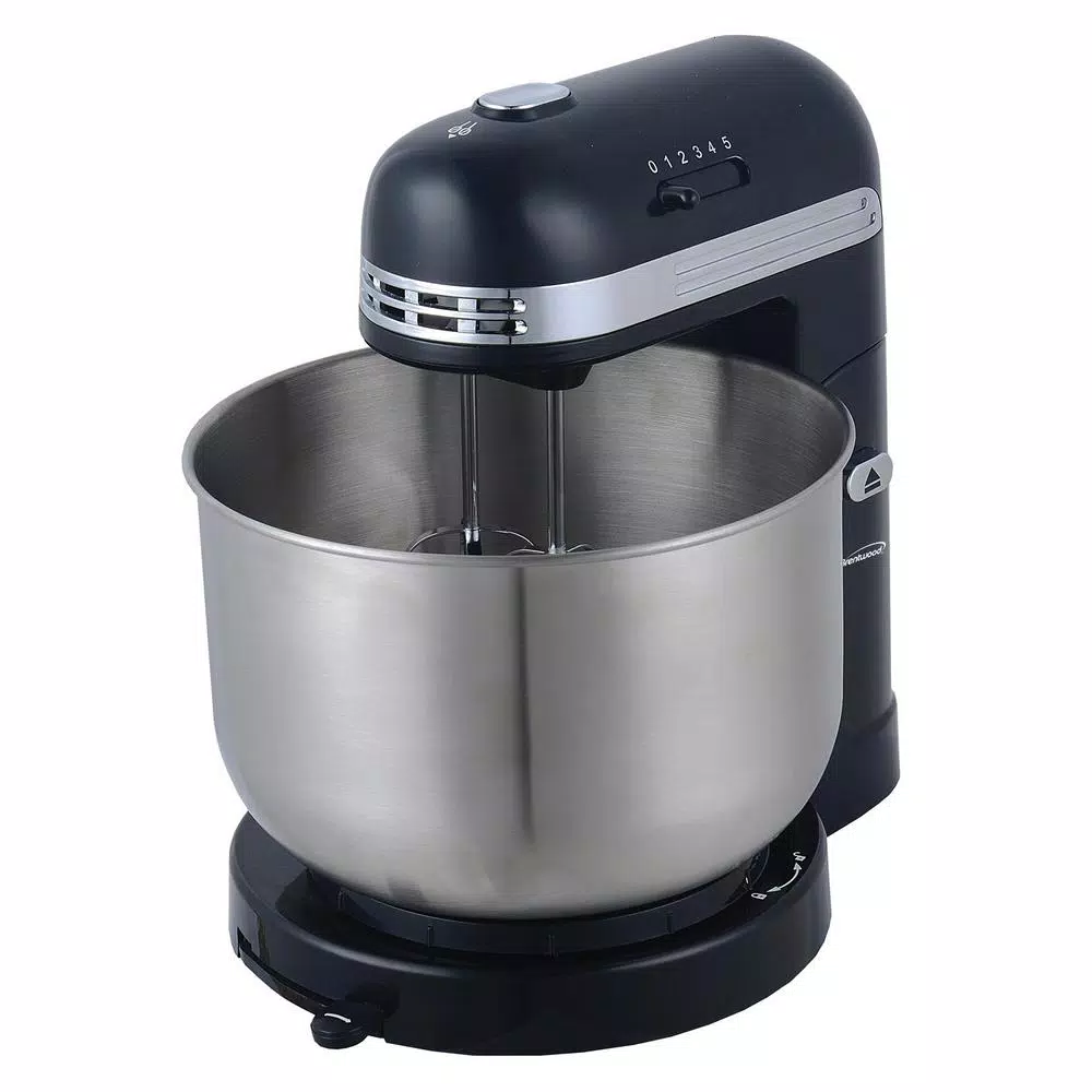 Mixers Brentwood Appliances 3 Qt. 5-Speed Black With Stainless Steel Mixing Bowl Stand Mixer 5 Mixers Brentwood Appliances 3 Qt. 5-Speed Black With Stainless Steel Mixing Bowl Stand Mixer - Image 3