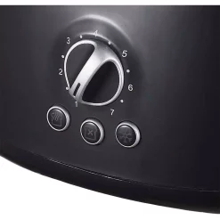Toasters Brentwood Retro 2-Slice Black Extra-Wide Slot Toaster With Cool-Touch Exterior -Dessert Makers Popular Store black brentwood pop up toasters ts 270bk fa 1000
