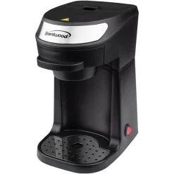 Coffee Makers Brentwood 1-Cup Black Single-Serve Coffee Maker With Mug