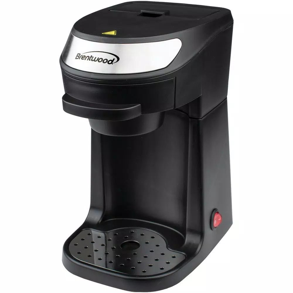 Coffee Makers Brentwood 1-Cup Black Single-Serve Coffee Maker With Mug 3 Coffee Makers Brentwood 1-Cup Black Single-Serve Coffee Maker With Mug