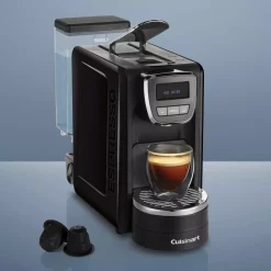 Coffee Makers Cuisinart 1-Cup Espresso Defined Black Espresso Machine -Dessert Makers Popular Store black cuisinart espresso machines em 15 4f 1000