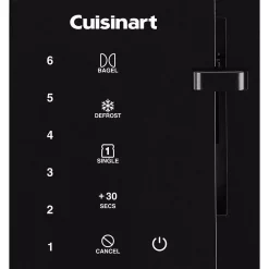 Toasters Cuisinart Touchscreen 2-Slice Black Wide Slot Toaster 11 Toasters Cuisinart Touchscreen 2-Slice Black Wide Slot Toaster -Dessert Makers Popular Store black cuisinart pop up toasters cpt t20 1f 1000