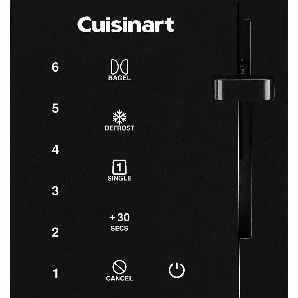 Toasters Cuisinart Touchscreen 2-Slice Black Wide Slot Toaster 6 Toasters Cuisinart Touchscreen 2-Slice Black Wide Slot Toaster - Image 4