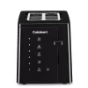 Toasters Cuisinart Touchscreen 2-Slice Black Wide Slot Toaster -Dessert Makers Popular Store black cuisinart pop up toasters cpt t20 64 1000