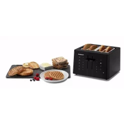 Toasters Cuisinart Touchscreen 4-Slice Black Wide Slot Toaster 11 Toasters Cuisinart Touchscreen 4-Slice Black Wide Slot Toaster -Dessert Makers Popular Store black cuisinart pop up toasters cpt t40 44 1000