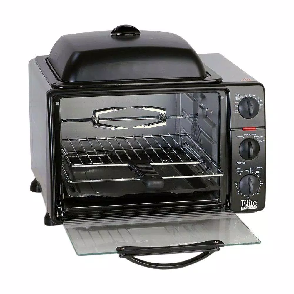 Toasters Elite Platinum Black Toaster Oven 3 Toasters Elite Platinum Black Toaster Oven