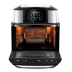 Food Processing GoWISE USA 5-Tray Black/Stainless Steel Food Dehydrator With Stainless Steel Trays, Rotisserie Function, And Air Fryer Function 13 Food Processing GoWISE USA 5-Tray Black/Stainless Steel Food Dehydrator With Stainless Steel Trays, Rotisserie Function, And Air Fryer Function -Dessert Makers Popular Store black gowise usa dehydrators gw66100 44 1000