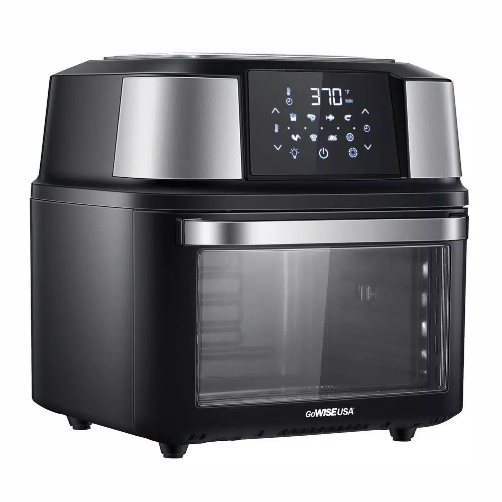 Food Processing GoWISE USA 5-Tray Black/Stainless Steel Food Dehydrator With Stainless Steel Trays, Rotisserie Function, And Air Fryer Function 3 Food Processing GoWISE USA 5-Tray Black/Stainless Steel Food Dehydrator With Stainless Steel Trays, Rotisserie Function, And Air Fryer Function