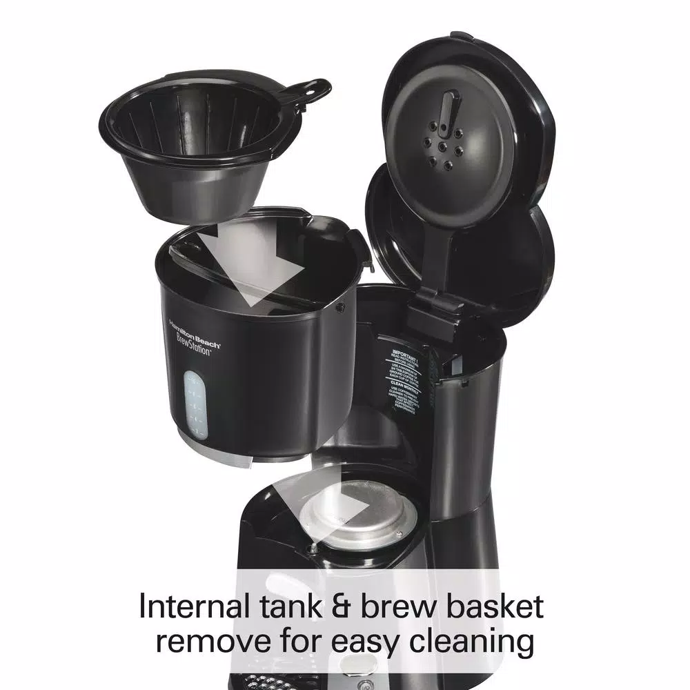 Coffee Makers Hamilton Beach BrewStation 10-Cup Black Coffeemaker 8 Coffee Makers Hamilton Beach BrewStation 10-Cup Black Coffeemaker - Image 6