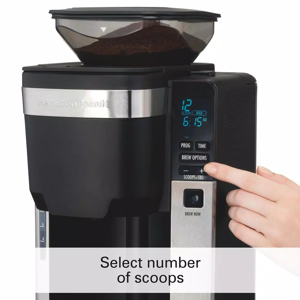 Coffee Makers Hamilton Beach 12-Cup Black Auto Grounds Dispensing Coffee Maker 7 Coffee Makers Hamilton Beach 12-Cup Black Auto Grounds Dispensing Coffee Maker - Image 5