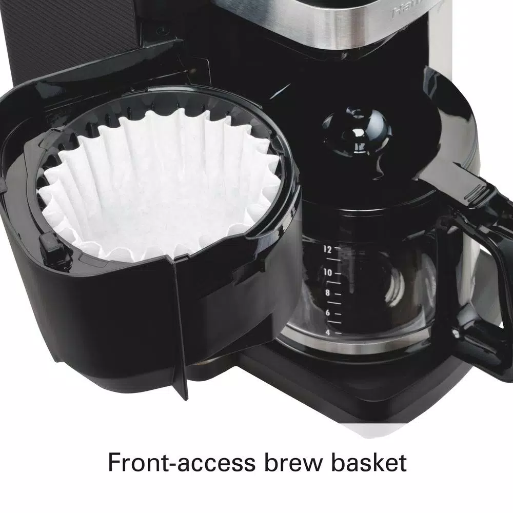 Coffee Makers Hamilton Beach 12-Cup Black Auto Grounds Dispensing Coffee Maker 4 Coffee Makers Hamilton Beach 12-Cup Black Auto Grounds Dispensing Coffee Maker - Image 2
