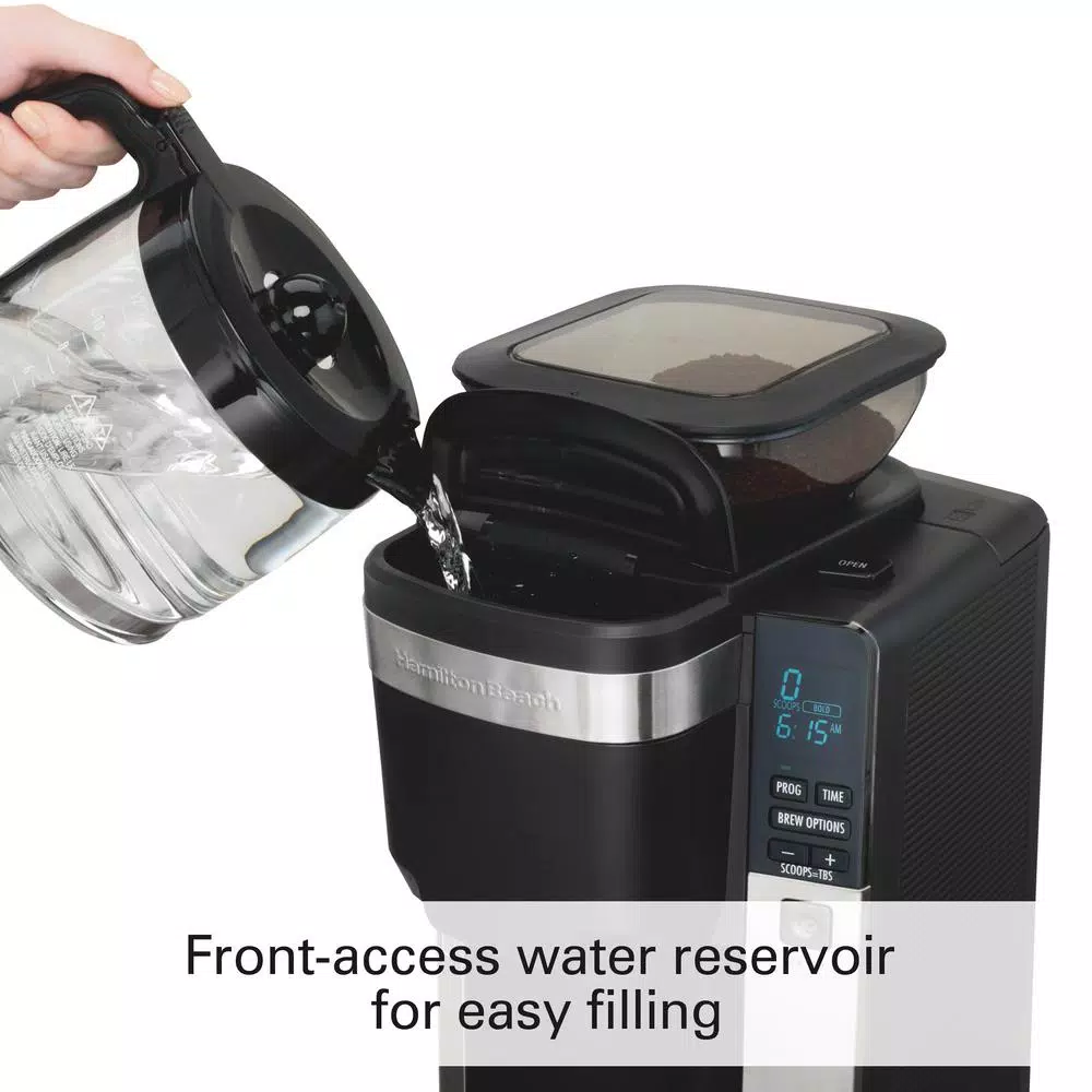 Coffee Makers Hamilton Beach 12-Cup Black Auto Grounds Dispensing Coffee Maker 10 Coffee Makers Hamilton Beach 12-Cup Black Auto Grounds Dispensing Coffee Maker - Image 8