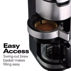 Coffee Makers Hamilton Beach 12-Cup Black Programmable Grind And Brew Coffee Maker 14 Coffee Makers Hamilton Beach 12-Cup Black Programmable Grind And Brew Coffee Maker -Dessert Makers Popular Store black hamilton beach drip coffee makers 45505 1f 1000