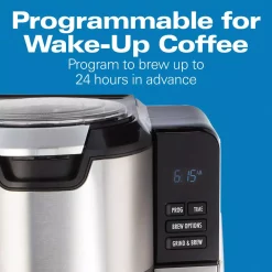Coffee Makers Hamilton Beach 12-Cup Black Programmable Grind And Brew Coffee Maker 15 Coffee Makers Hamilton Beach 12-Cup Black Programmable Grind And Brew Coffee Maker -Dessert Makers Popular Store black hamilton beach drip coffee makers 45505 44 1000