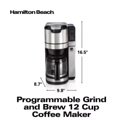 Coffee Makers Hamilton Beach 12-Cup Black Programmable Grind And Brew Coffee Maker 12 Coffee Makers Hamilton Beach 12-Cup Black Programmable Grind And Brew Coffee Maker -Dessert Makers Popular Store black hamilton beach drip coffee makers 45505 66 1000