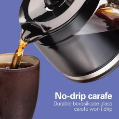 Coffee Makers Hamilton Beach Compact 12-Cup Black Programmable Drip Coffee Maker 13 Coffee Makers Hamilton Beach Compact 12-Cup Black Programmable Drip Coffee Maker -Dessert Makers Popular Store black hamilton beach drip coffee makers 46200 44 1000