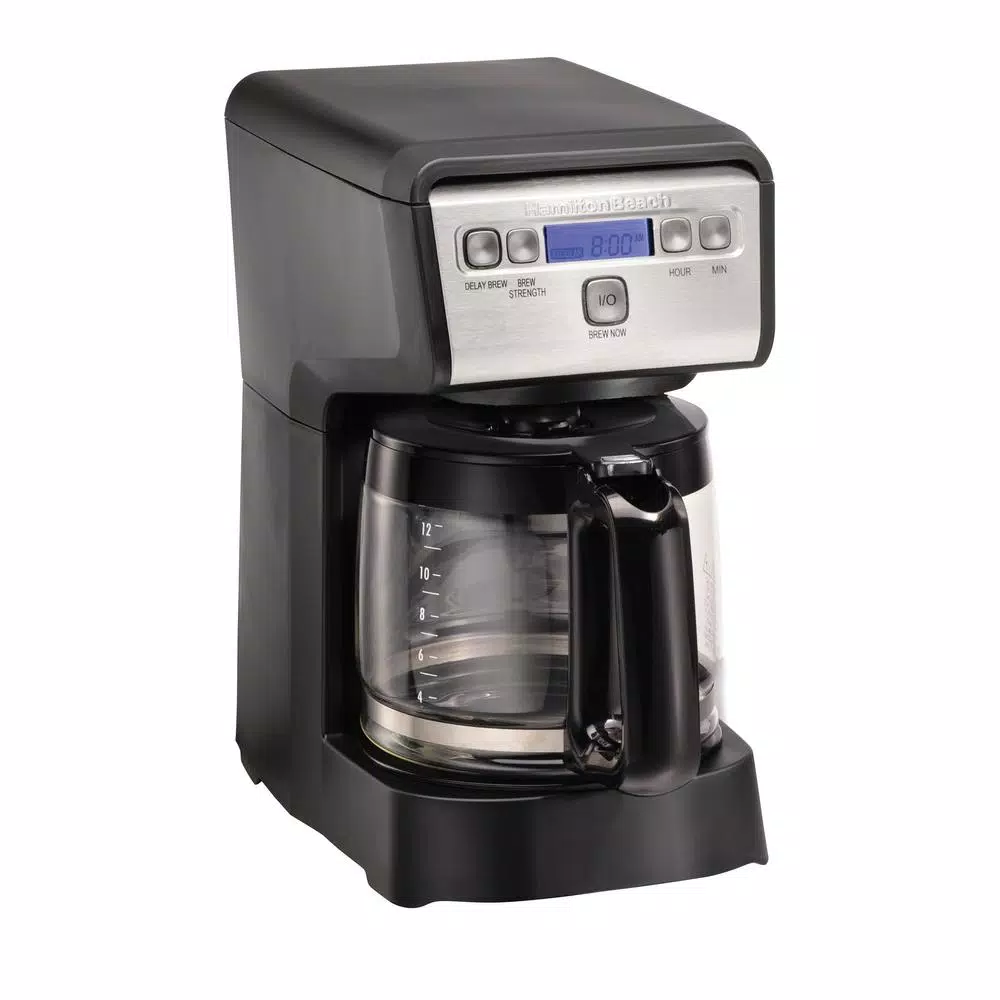 Coffee Makers Hamilton Beach Compact 12-Cup Black Programmable Drip Coffee Maker 3 Coffee Makers Hamilton Beach Compact 12-Cup Black Programmable Drip Coffee Maker