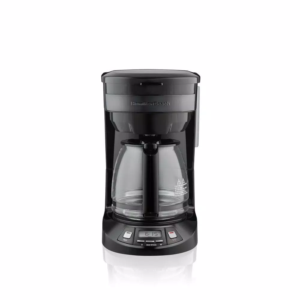 Coffee Makers Hamilton Beach 12-Cup Black Stainless Programmable Drip Coffee Maker 3 Coffee Makers Hamilton Beach 12-Cup Black Stainless Programmable Drip Coffee Maker