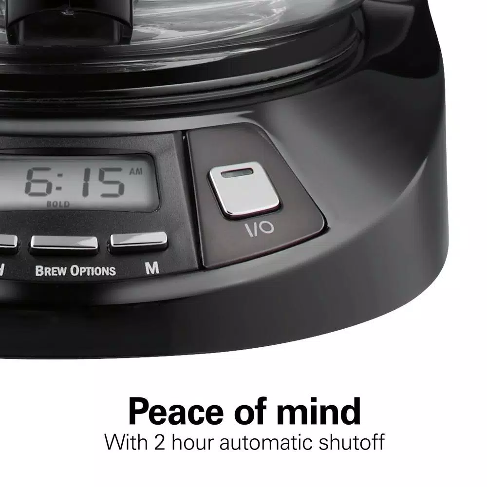 Coffee Makers Hamilton Beach 12-Cup Black Stainless Programmable Drip Coffee Maker 5 Coffee Makers Hamilton Beach 12-Cup Black Stainless Programmable Drip Coffee Maker - Image 3