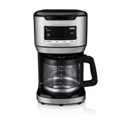 Coffee Makers Hamilton Beach 14-Cup Black Programmable Front-Fill Coffee Maker